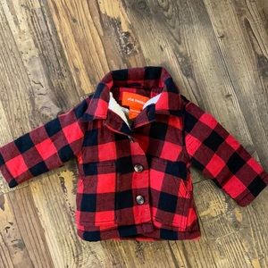 Joe Fresh Buffalo plaid Sherpa lined jacket